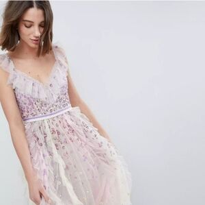 Needle and Thread Rainbow Midi Dress